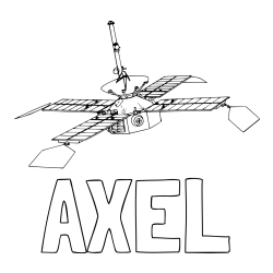 Online Created Coloring Page - AXEL Coloring Page and NASA Space Probe Coloring Page