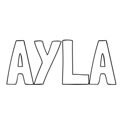AYLA Coloring Page