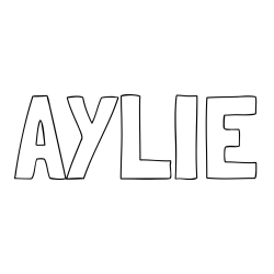 Online Created Coloring Page - AYLIE Coloring Page