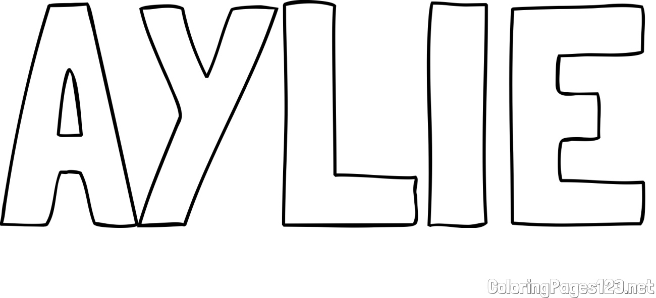 AYLIE Coloring Page