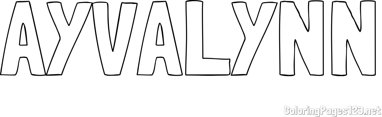 AYVA-LYNN Coloring Page