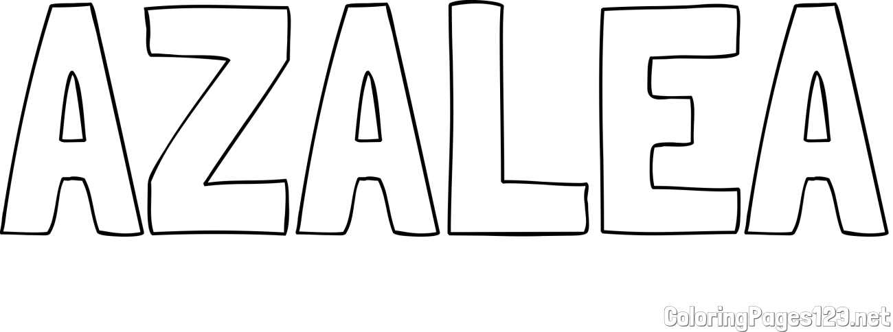 AZALEA Coloring Page