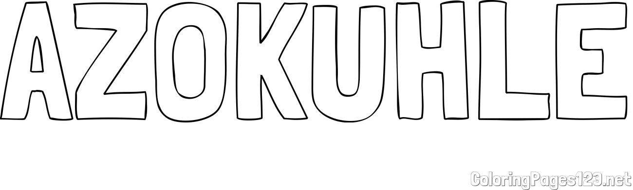 AZOKUHLE Coloring Page