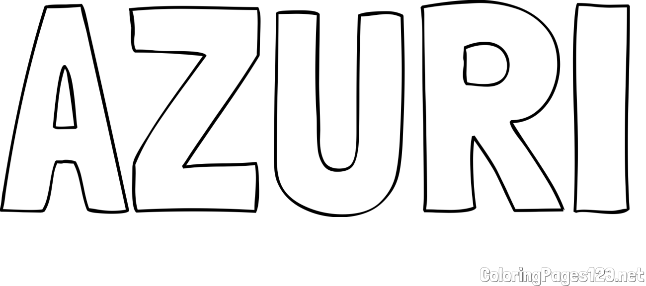 AZURI Coloring Page