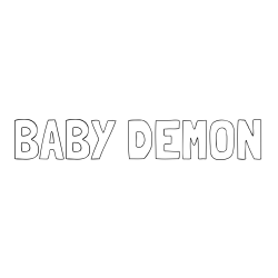 Online Created Coloring Page - BABY DEMON Coloring Page