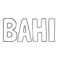 Online Created Coloring Page - BAHI Coloring Page
