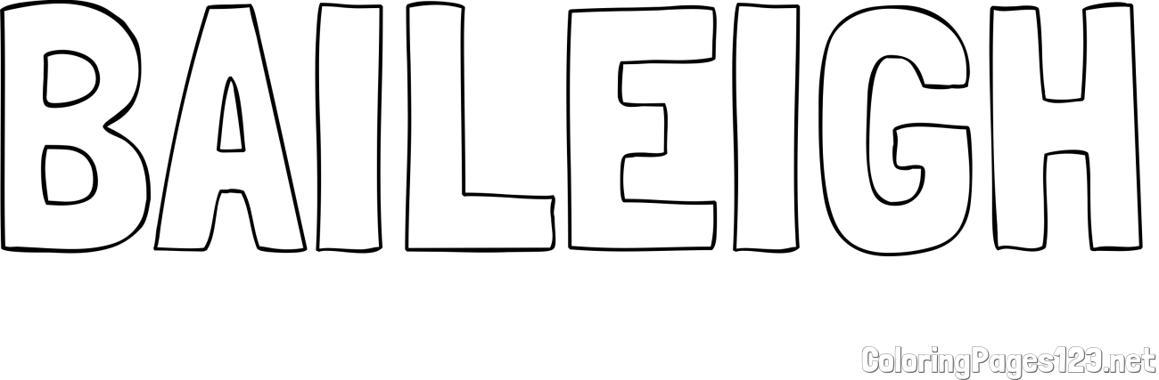 BAILEIGH Coloring Page