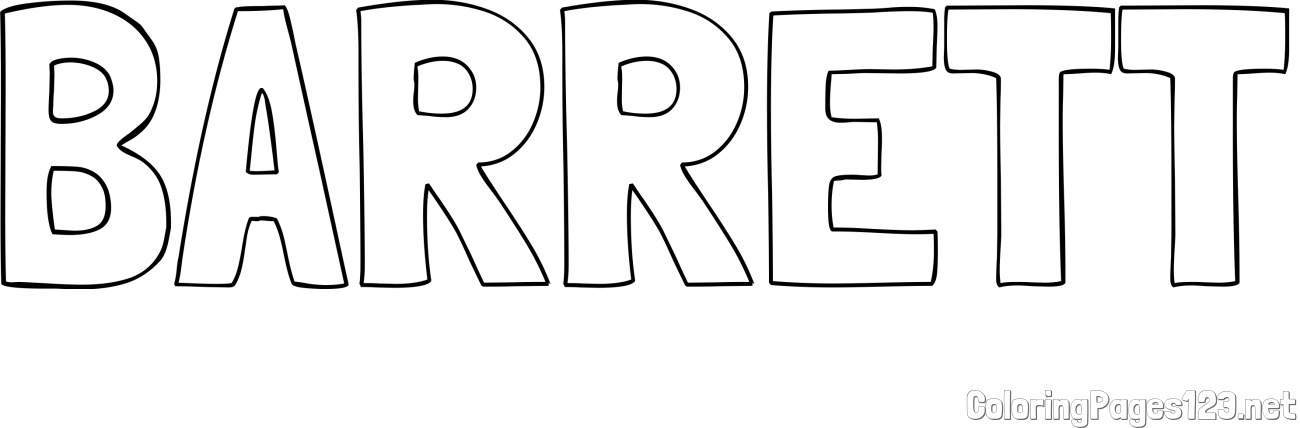 BARRETT Coloring Page