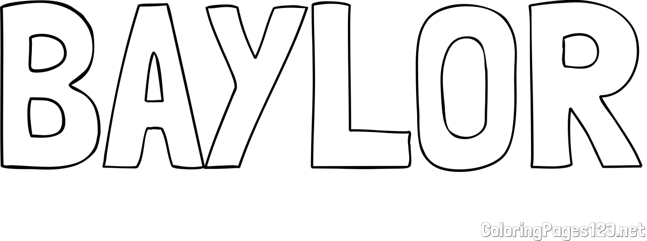 BAYLOR Coloring Page