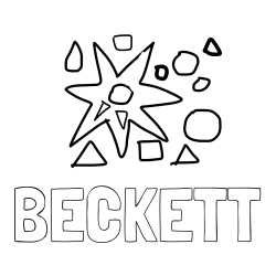 Online Created Coloring Page - BECKETT Coloring Page and Shapes