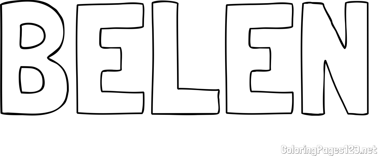 BELEN Coloring Page