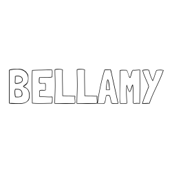 Online Created Coloring Page - BELLAMY Coloring Page