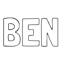 Online Created Coloring Page - BEN Coloring Page