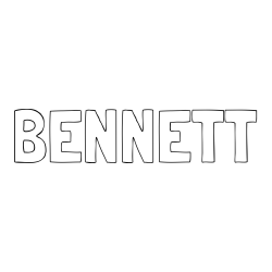 Online Created Coloring Page - BENNETT Coloring Page