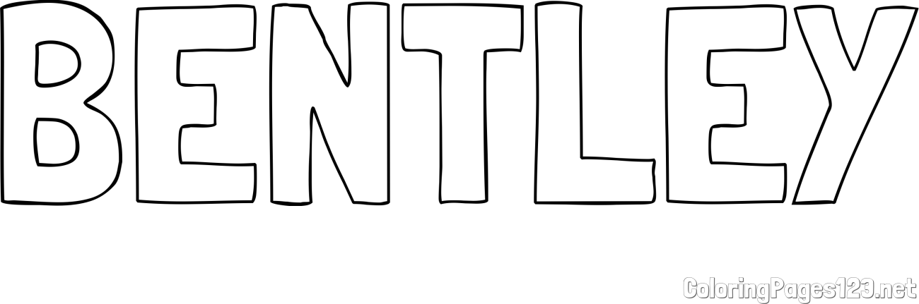 BENTLEY Coloring Page