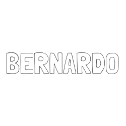 Online Created Coloring Page - BERNARDO Coloring Page