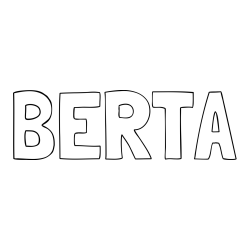 Online Created Coloring Page - BERTA Coloring Page