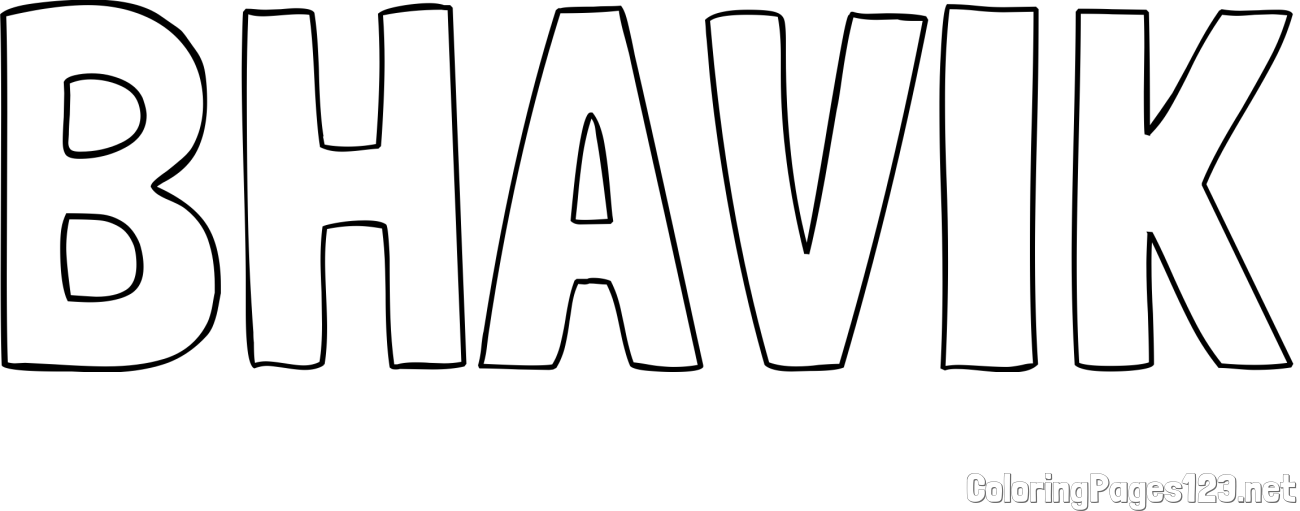 BHAVIK Coloring Page
