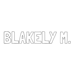 Online Created Coloring Page - BLAKELY M. Coloring Page