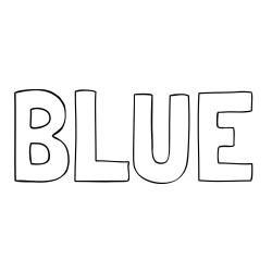 Online Created Coloring Page - BLUE Coloring Page