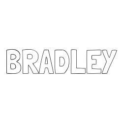 Online Created Coloring Page - BRADLEY Coloring Page
