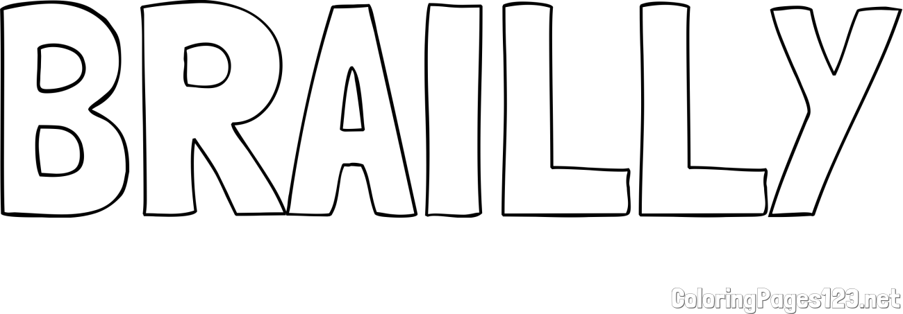 BRAILLY Coloring Page