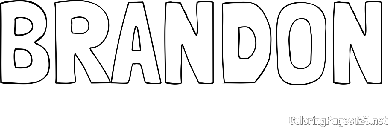 BRANDON Coloring Page