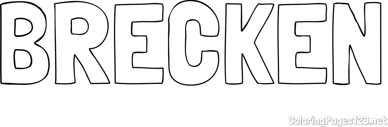 BRECKEN Coloring Page