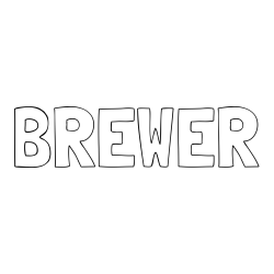 Online Created Coloring Page - BREWER Coloring Page