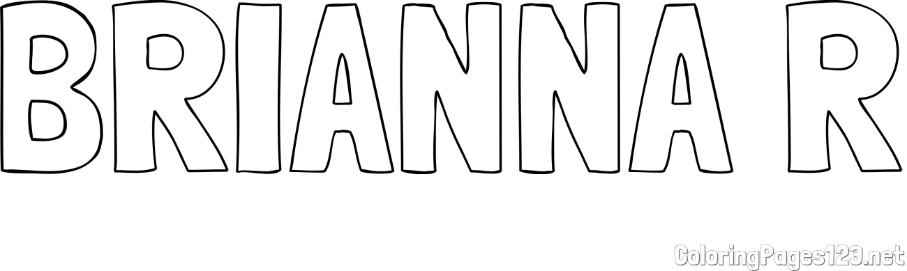 BRIANNA R Coloring Page