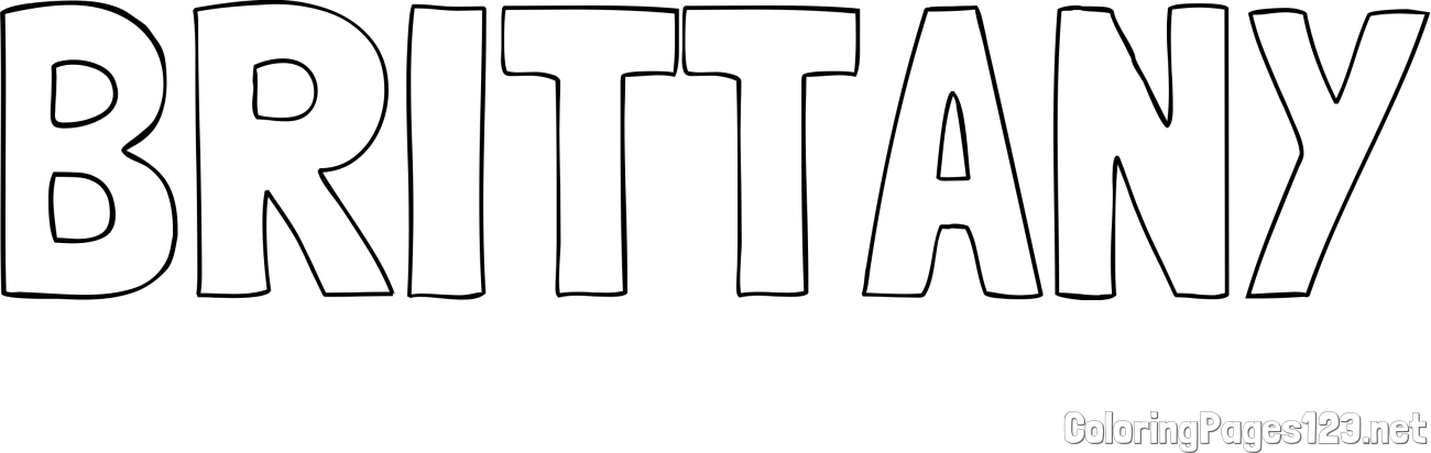 BRITTANY Coloring Page