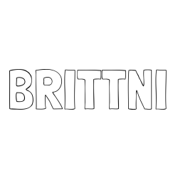 BRITTNI Coloring Page