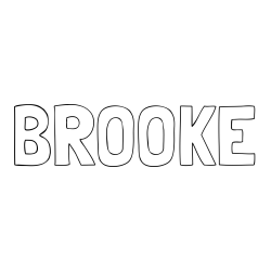 Online Created Coloring Page - BROOKE Coloring Page