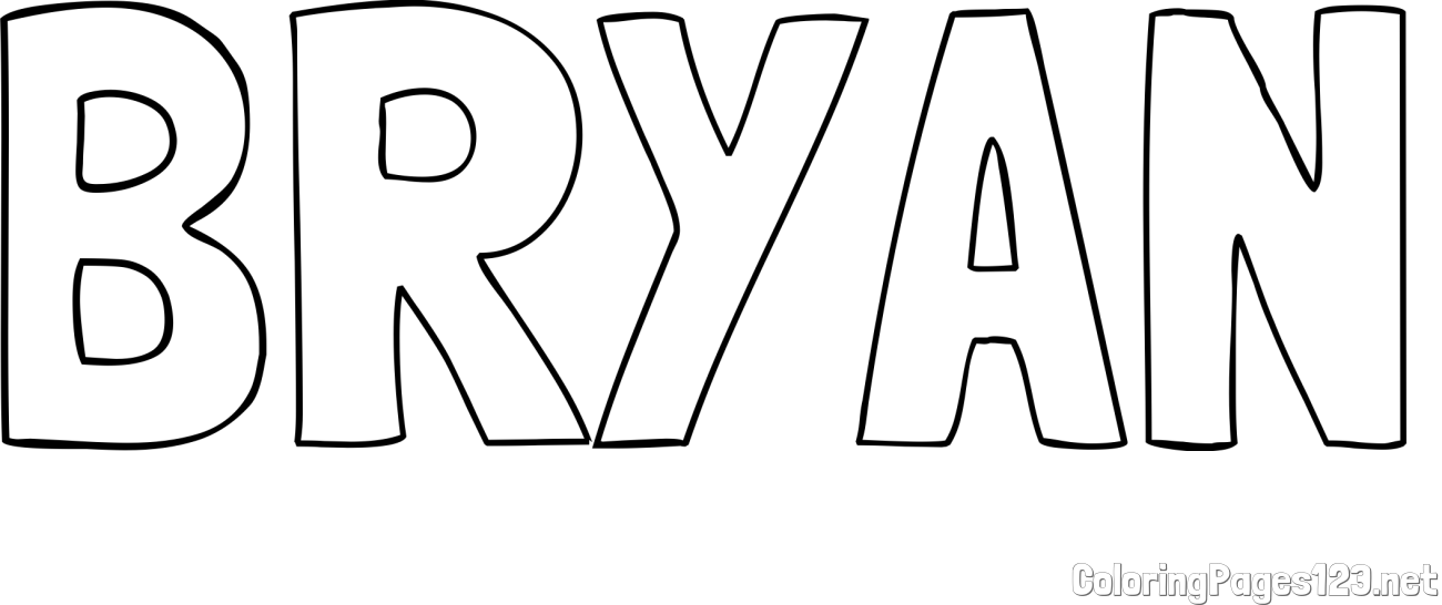 BRYAN Coloring Page