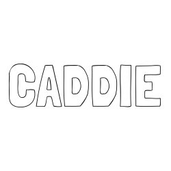 Online Created Coloring Page - CADDIE Coloring Page