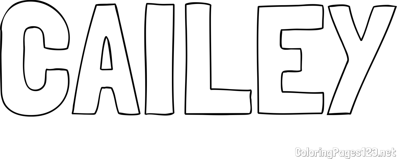 CAILEY Coloring Page