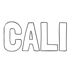 Online Created Coloring Page - CALI Coloring Page