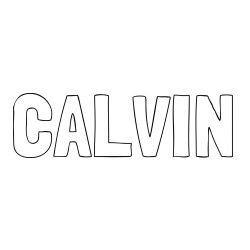Online Created Coloring Page - CALVIN Coloring Page