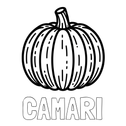 Online Created Coloring Page - CAMARI Coloring Page and Easy Pumpkin Coloring