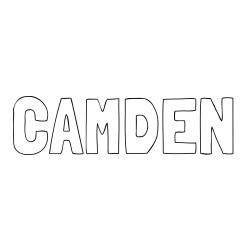 Online Created Coloring Page - CAMDEN Coloring Page