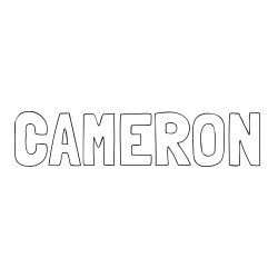 Online Created Coloring Page - CAMERON Coloring Page