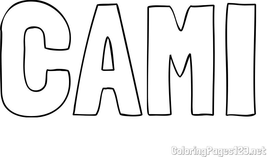 CAMI Coloring Page