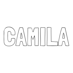 Online Created Coloring Page - CAMILA Coloring Page
