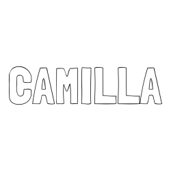Online Created Coloring Page - CAMILLA Coloring Page