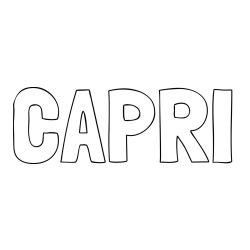 Online Created Coloring Page - CAPRI Coloring Page