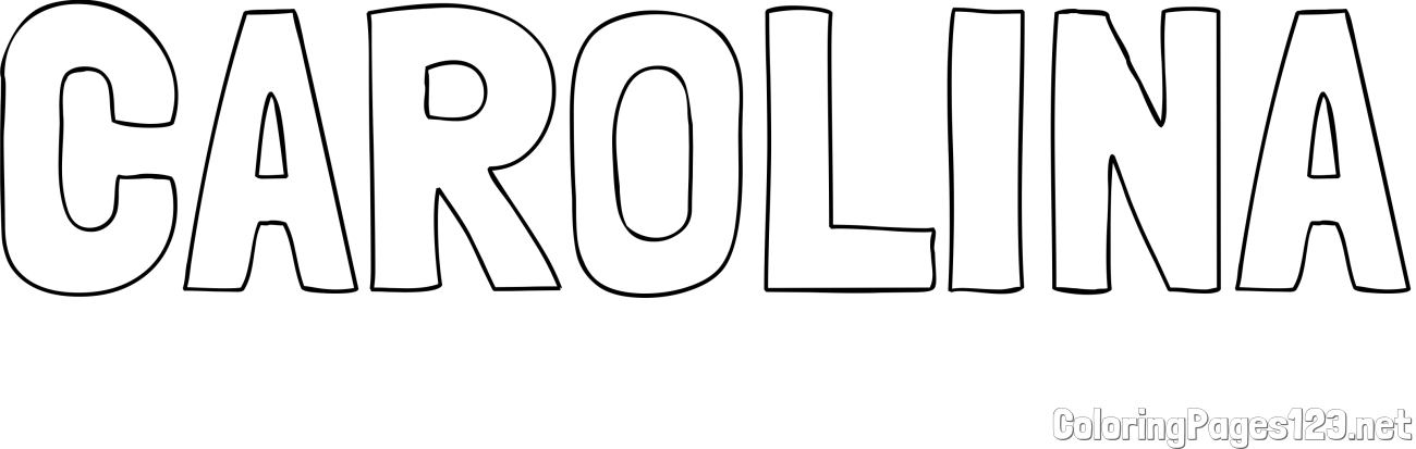 CAROLINA Coloring Page