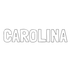 Online Created Coloring Page - CAROLINA Coloring Page