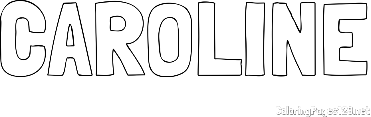 CAROLINE Coloring Page