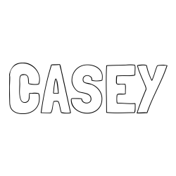 Online Created Coloring Page - CASEY Coloring Page