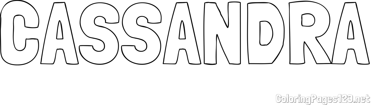 CASSANDRA Coloring Page